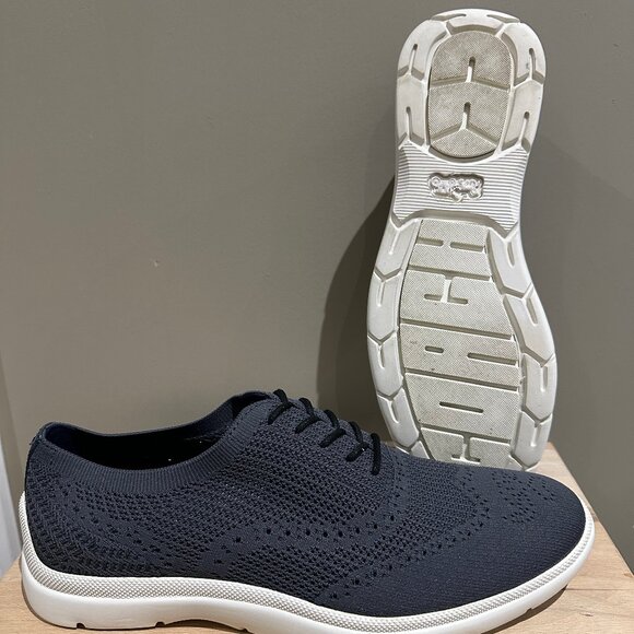 Men's Coach Derby Knit Runner Brogue Lace Up Sneakers, Size 10.5 - Picture 6 of 8